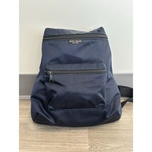 Kate Spade,‎ Mini Nylon Backpack, Navy, Two Pockets